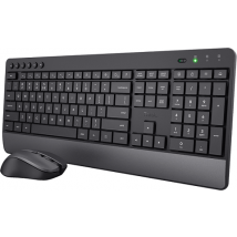 TREZO Teclado + Ratón inalámbrico Wireless Negro, Nuevo