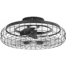 Merak - Ventilador de Techo con Lámpara LED sin Aspas. Ventilador de Plafón 6 Velocidades y Luz Regu