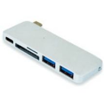 Port Designs 900125 base para portátil y replicador de puertos USB 3.2 Gen 1 (3.1 Gen 1) Type-C