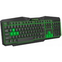 Esperanza EGK201G teclado USB QWERTY Inglés del Reino Unido Negro, Verde