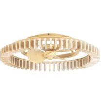 FORLIGHT Cork Ventilador de techo con luz LED. Silencioso. 6 velocidades. Regulador de Intensidad y