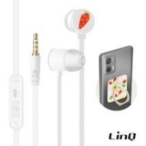Auriculares Jack 3,5 mm Kit Manos Libres + Anillo Soporte incluido Blanco