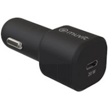 Muvit MCDCC0009 cargador de dispositivo móvil Universal Negro Encendedor de cigarrillos Carga rápida Auto