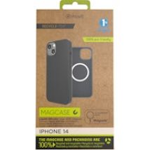 muvit for change funda recycletek Liquid Silicone Magsafe compatible con Apple iPhone 14 negra