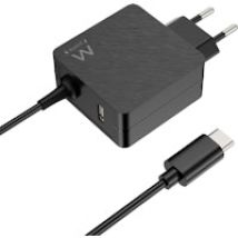 Ewent EW3979 cargador de dispositivo móvil Portátil Negro Corriente alterna Carga rápida Interior