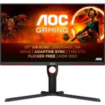 AOC G3 Q27G3XMN/BK pantalla para PC 68,6 cm (27 pulgadas pulgadas) 2560 x 1440 Pixeles 2K Ultra HD LED Negro