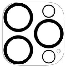 Cubierta de la cámara para iPhone 14 Pro / 14 Pro Max en vidrio templado Negro transparente