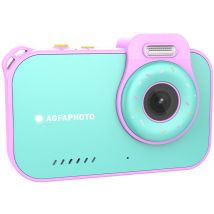 AgfaPhoto Realikids Cam Waterproof 2 – Cámara de fotos infantil impermeable, 12MP, Vídeo HD, Modo Selfie, Filtros y Marcos, Juegos Integrados, Batería de Litio, Azul