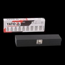 YATO Steckschlüsseleinsatz-Set Chrom-Vanadium-Stahl YT-0521