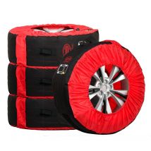 HEYNER Kit de sac de pneu noir/rouge 735100 Housse de roues