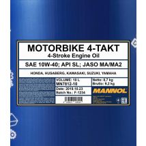 MANNOL Huile moteur 10W-40, Capacité: 10I MN7812-10
