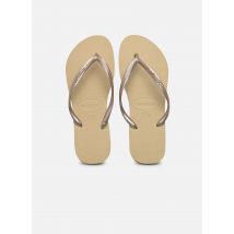 Zehensandalen Slim Metallic F beige - Havaianas - Größe 35 - 36