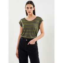 Pieces - Bekleidung Pcrammi Ss Tee Kac Fc - grün - Größe S