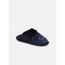 Isotoner - Pantuflas Mule Plate – Microvelours Et Fourrure W - Azul - Talla 36