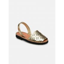 Minorquines - Sandalen Avarca Cuir Perforé Fleur Oro - gold/bronze - Größe 28