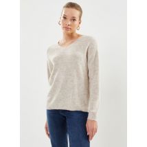 Vero Moda - Ropa Vmcrewlefile Ls V-Neck Blouse Noos - Beige - Talla XS