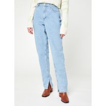 NA-KD - Bekleidung High Waist Side Slit Denim N - blau - Größe 38