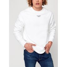 Calvin Klein Jeans - Bekleidung Stacked Logo Crew Neck - weiß - Größe XL
