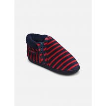 Isotoner - Pantuflas Bottillons Zip Garcon - Velours - Rojo