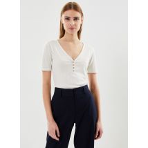 Lee - Ss Henley Ecru Bianco - Abbigliamento - Taglia M