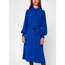 Vero Moda - Ropa Vmjanni L/S Calf Shirt Dress Wvn Btq - Azul - Talla XS