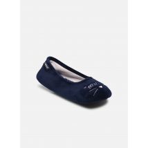 Isotoner - Ballerines – microvelours Blu - Pantofole
