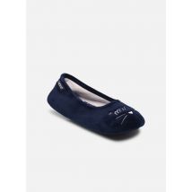 Isotoner - Pantuflas Ballerines – microvelours - Azul - Talla 39 - 40