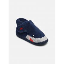 Isotoner - Bottillons velcro garcon – microéponge Blu - Pantofole - Taglia 21