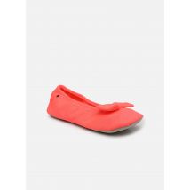 Isotoner - Pantoffels Ballerine tricot – grand nœud - Roze - Maat 37 - 38