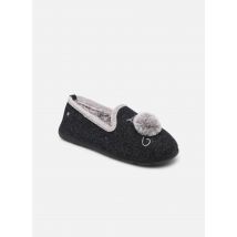 Isotoner - Hausschuhe Slipper Ergonomique EveryWear feutrine – chat fantaisie - blau - Größe 38