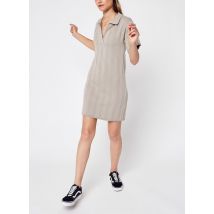 NA-KD - Bekleidung Pique Collar Knitted Dress - beige - Größe S
