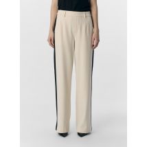 OBJECT - Bekleidung OBJLISA WIDE PANT AOP NOOS - beige - Größe 36
