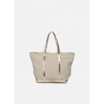 Vanessa Bruno - Handtassen Cabas L Porte Epaule Zippe En Lin Et Paillettes - Beige - Maat T.U