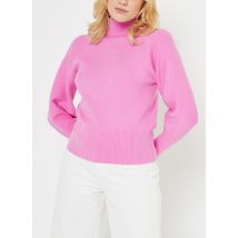 Selected Femme - Slfmerle Fyria Ls Knit Highneck B Camp Rosa - Abbigliamento - Taglia L