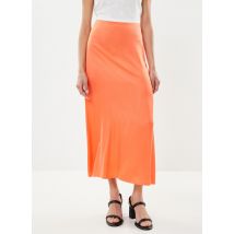 Selected Femme - Kleding Slffranziska Hw Ankle Satin Skirt B - Oranje - Maat 36