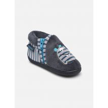 Chaussons Bottillons zip garçon – micro-éponge Gris - Isotoner - Disponible en 23
