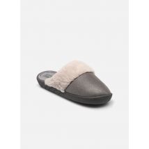 Isotoner - Pantuflas Mules – suédine irisée – semelle ergonomique - Gris - Talla 35