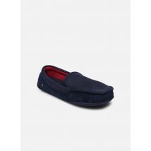 Isotoner - Pantuflas Mocassins – suédine ultra douce Semelle Gomme/Textile - Azul - Talla 46