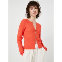 OBJECT - Bekleidung Objlasia L/S Knit Cardigan 125 - orange - Größe L
