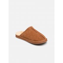 Hausschuhe Mule Eva - Cuir et Fausse Fourrure Braun - Isotoner - Größe 43