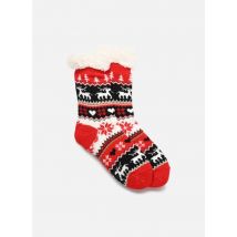 Sarenza Wear - Medias y Calcetines Chaussons Chaussettes Cerf Femme - Rojo
