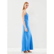 Selected Femme - Kleding Slfthea Ankle Satin Strap Dress B - Blauw - Maat 40