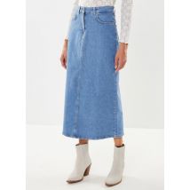 Selected Femme - Ropa Slferin Hw Long Flar Mid Blu Denim Skirt - Azul - Talla 36