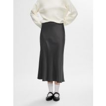Selected Femme - Bekleidung Slflena Hw Midi Skirt Noos - grau - Größe 40