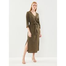 Vero Moda - Kleding Vmcrystal 3/4 Vneck Ankle Dress Wvn Btq - Zwart - Maat L