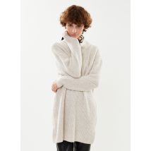 Pieces - Bekleidung PCJAYLEN LS HALF PLACKET KNIT DRESS BC - weiß - Größe XL
