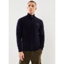 GANT - Superfine Lambswool Zip Cardigan new Blu - Abbigliamento - Taglia XXL