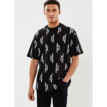 Calvin Klein Jeans - Ropa Stacked Logo Aop Tee - Negro - Talla L