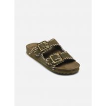 Colors of California - Zuecos Cow suede bio with stitching - Verde - Talla 37