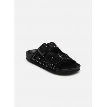 Colors of California - Zuecos Cow suede bio with studs - Negro